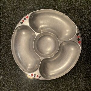 NWT Wilton Armetale Pewter Chips & Dip Platter